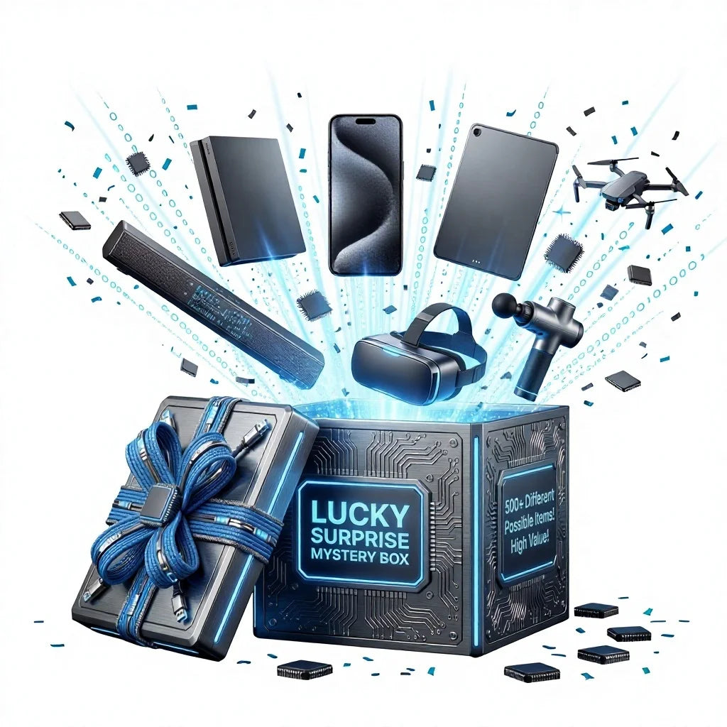 Box Mystère High-Tech – 1 à 3 articles surprise parmi 500+ références (VR, Smartphone…)