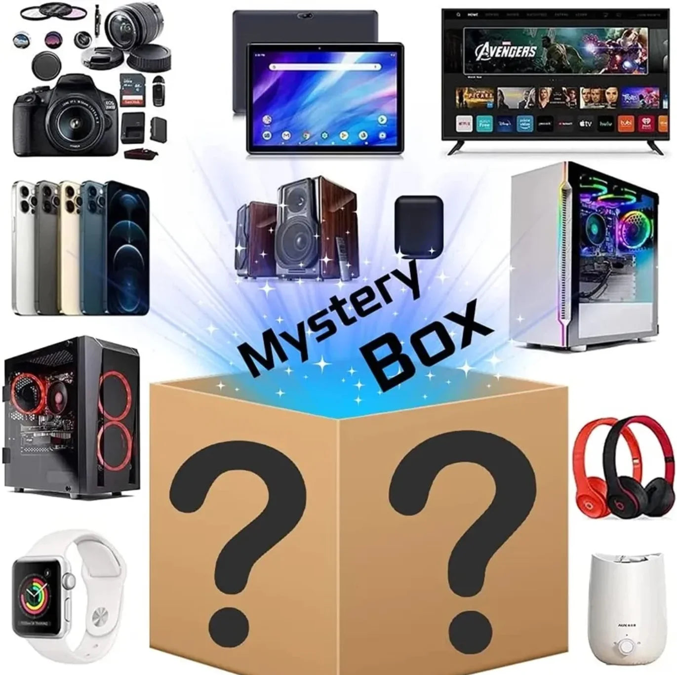 Coffret Mystère Avancée – Montre Connectée & Électronique Aléatoire 1-5 Produits