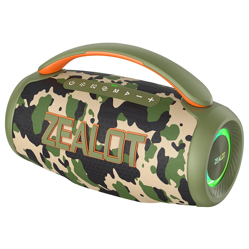 Enceinte Portable ZEALOT P12 – 60W, IPX6, Bluetooth & Audio Haute Qualité