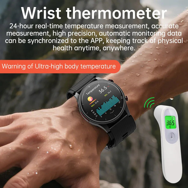 Montre Santé Air Pump – Tensiomètre Précis, SpO2, Sommeil & Multi-Sport