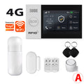 Système d'alarme de sécurité domestique intelligent Tuya TY-107 GSM avec alarme antivol portable 4G WiFi.