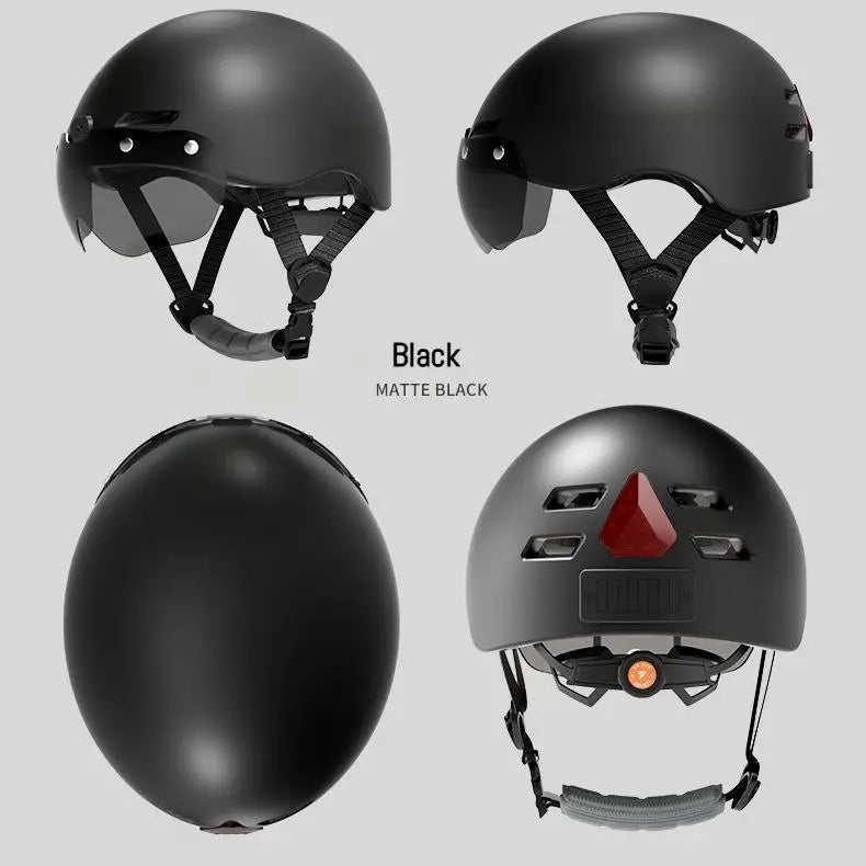 Casque Vélo Connecté SAIN V6S – LED, Clignotants & Bluetooth | Taille Universelle