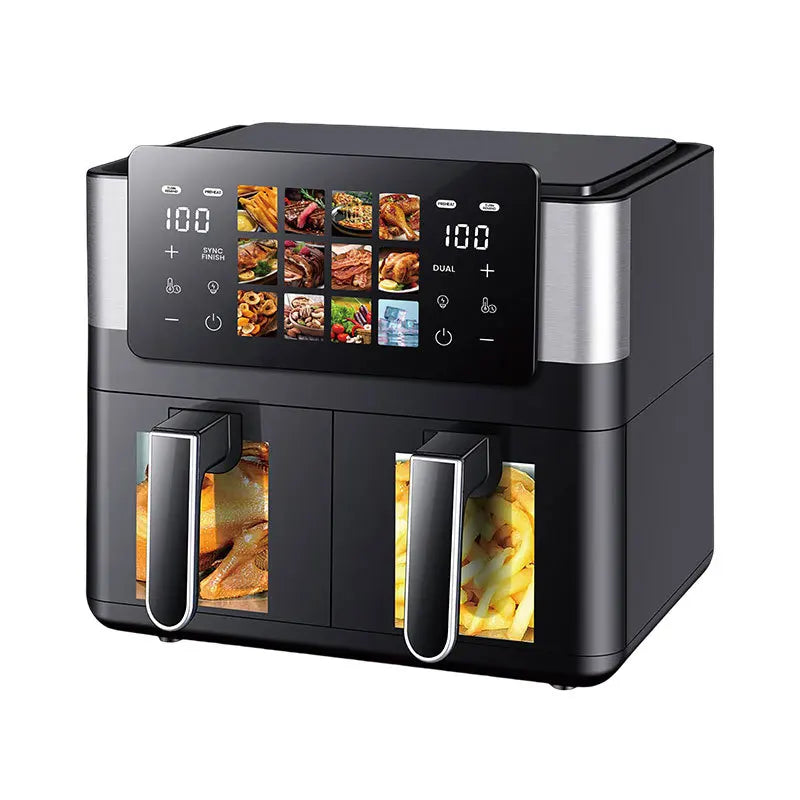 Friteuse à air multifonctionnelle multi-usages 8L grande capacité, électrique, intelligente, commandes tactiles, 2000W, OEM