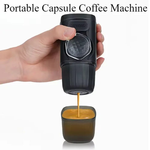 Cafetière Portable à Capsules 100 ml | Machine à Expresso Manuelle pour Maison, Voyage et Extérieur