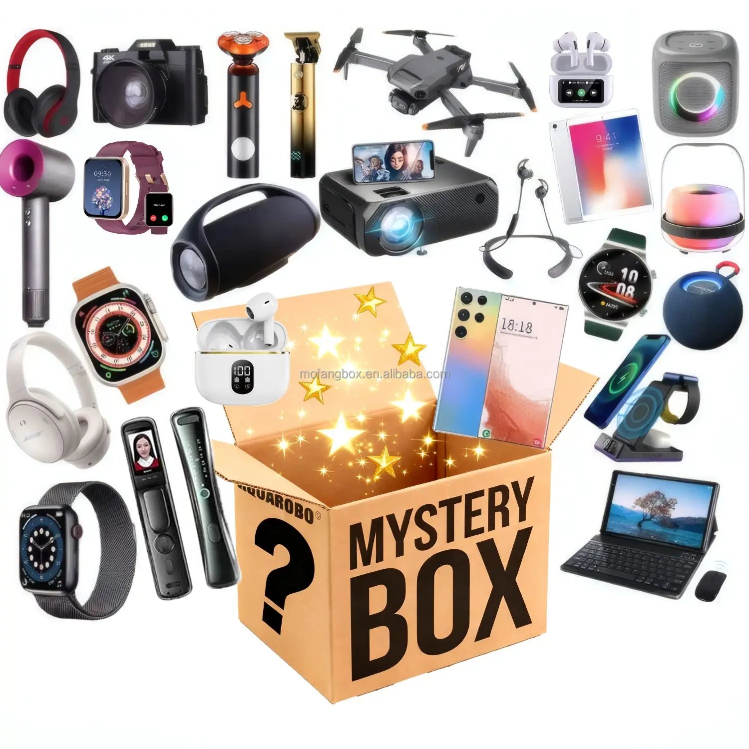 Coffret Mystère Pleine de Surprises – Montre Pro, Écouteurs, Électronique Lucky