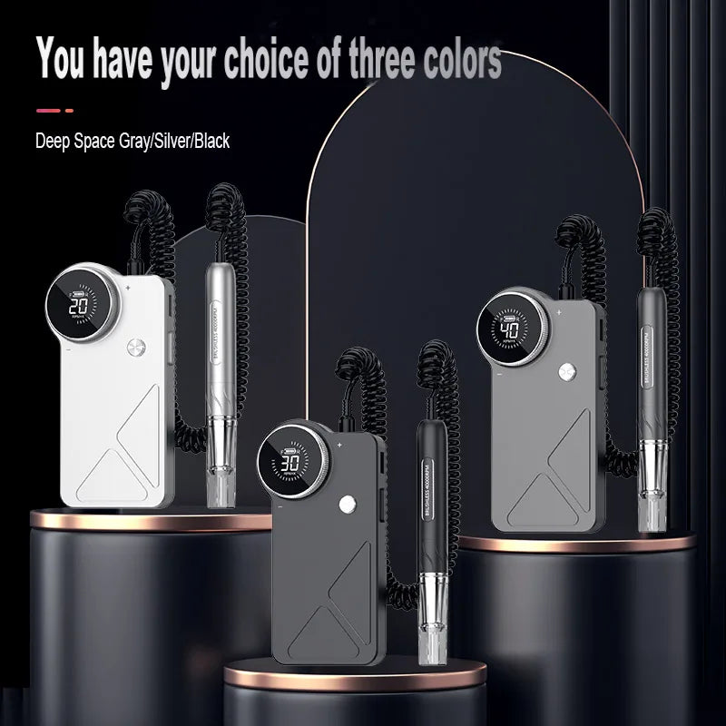Perceuse à ongles professionnelle JIEDAN JD-B6-73, 40 000 tr/min, 4 500 mAh, moteur sans balais, 65W