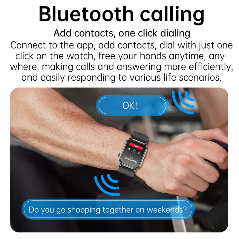 Smartwatch AMOLED ECG avec Tensiomètre | Appels Bluetooth, Fonction SOS et Suivi Santé Complet