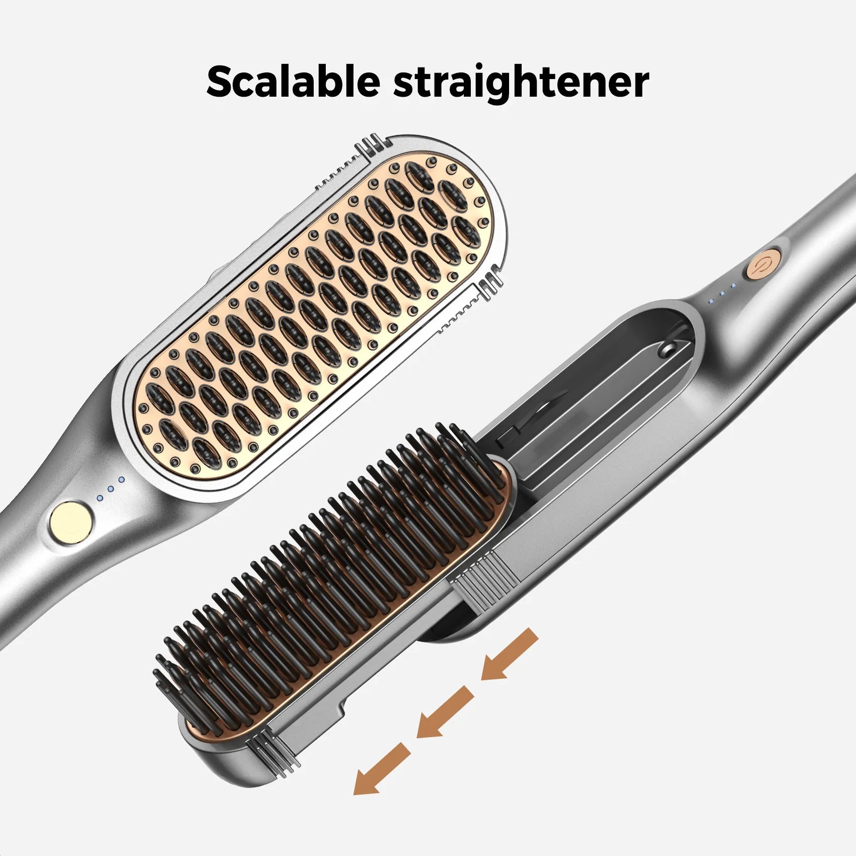 Brosse Lissante Cheveux Électrique | Plaques Céramiques, Technologie Ionique et Hydratation Anti-Frisottis