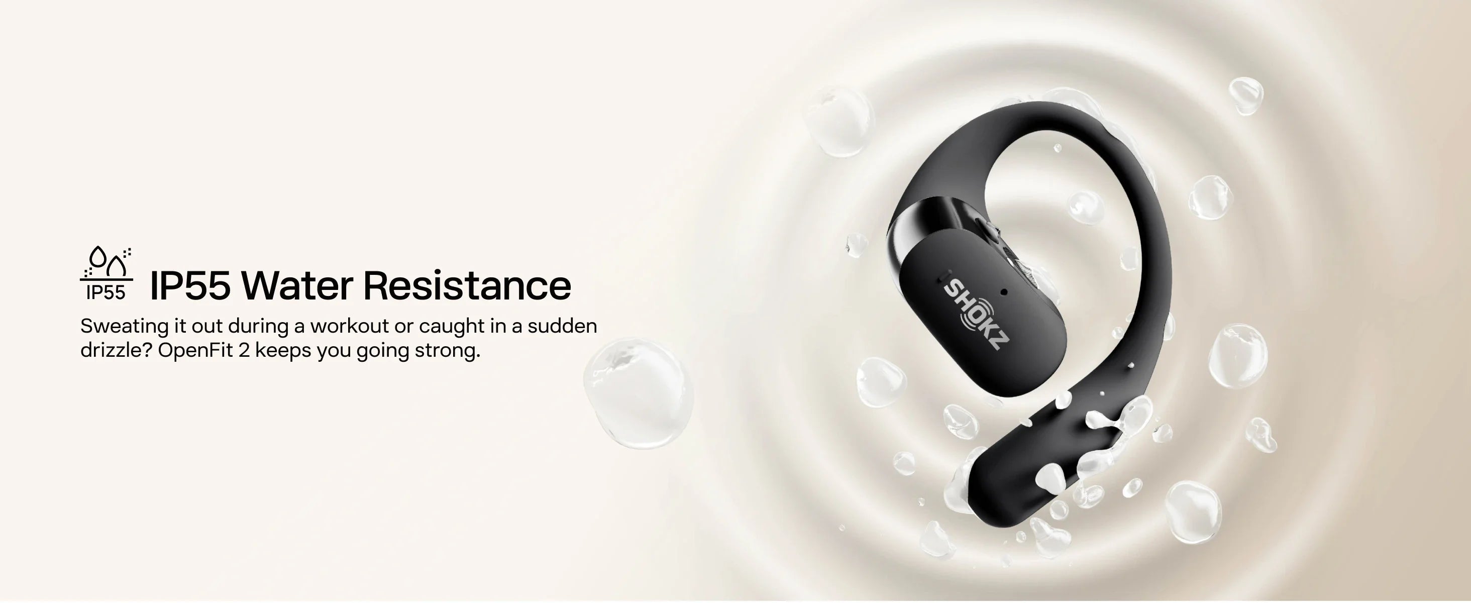 Écouteurs Open-Ear SHOKZ OpenFit 2 – Bluetooth, LED, Micro & Crochet Confortable