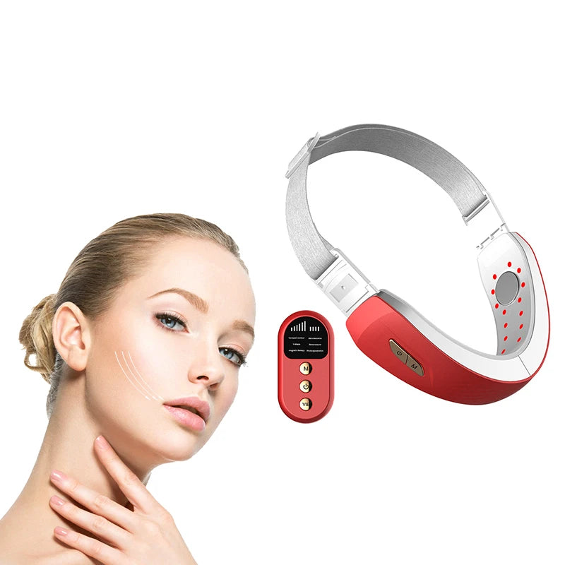 Appareil de Beauté KMD EMS | LED Rouge & Bleue, Thérapie Galvanique, Lifting et Raffermissement du Visage