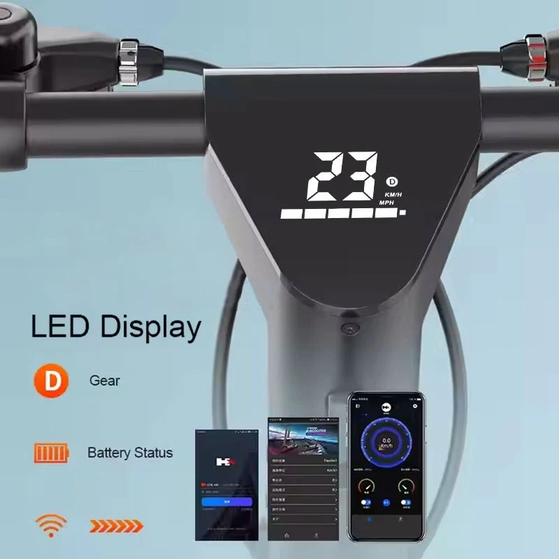 Trottinette électrique X9 la plus rapide pour adultes (2025), 25 km/h, à propulsion manuelle, pliable, en alliage, pour l'exercice, batterie supplémentaire, lumières.