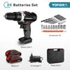 Perceuse sans fil 20 V, kit d'outils électriques, matériau ABS, OEM, garantie 1 an, couple de 25+3 Nm.