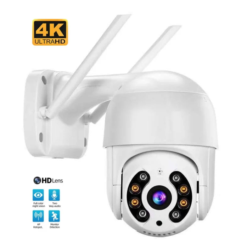 Caméra de Surveillance ICSEE A12 8 MP | PTZ Wi-Fi, Détection IA, Suivi Automatique et Étanchéité IP
