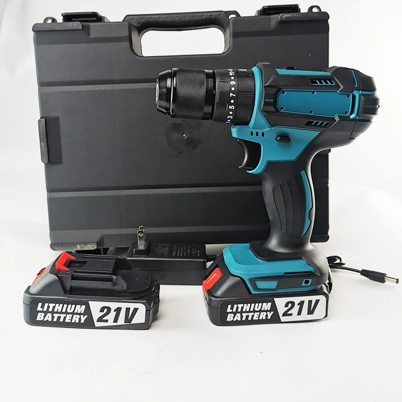 Perceuse à percussion sans fil 18-21 V, mandrin 13 mm, moteur à balais, 1500 tr/min, 2,8 kg
