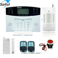 Système d'alarme antivol sans fil PSTN/GSM avec écran LCD, 99 zones sans fil + 8 zones filaires