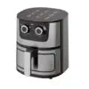 Friteuse à air chaud en acier inoxydable, capacité 5-6 L, 2400 W, quatre électriques intelligentes à commande tactile.