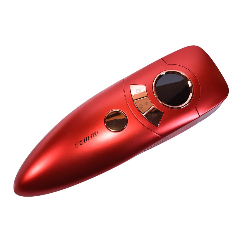 Appareil portable d'épilation laser IPL à domicile, pour une épilation définitive des jambes. Épilateur laser.