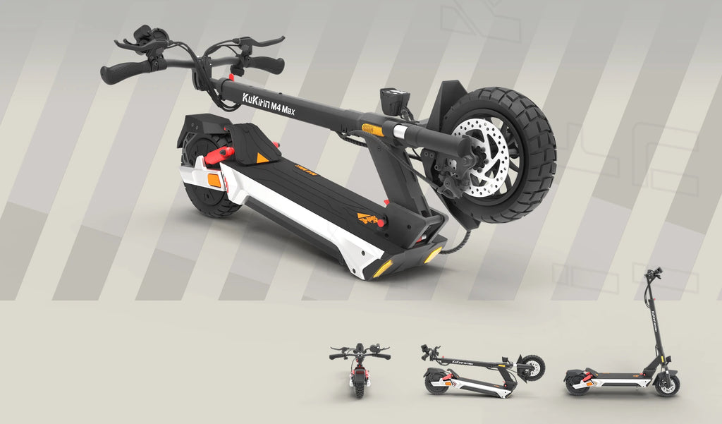 Trottinette électrique haut de gamme Kukirin M4 MAX (nouveau modèle 2025) pour adultes, deux roues, avec moteur sans balais et batterie au lithium, charge maximale 150 kg