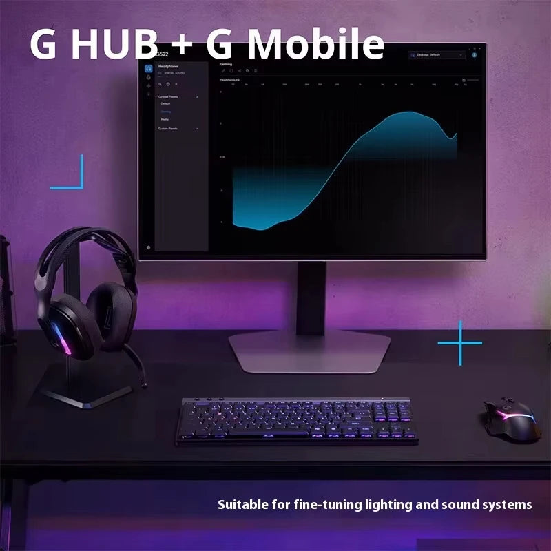Casque gaming Logitech G522 LIGHTSPEED – Sans fil, RGB et micro