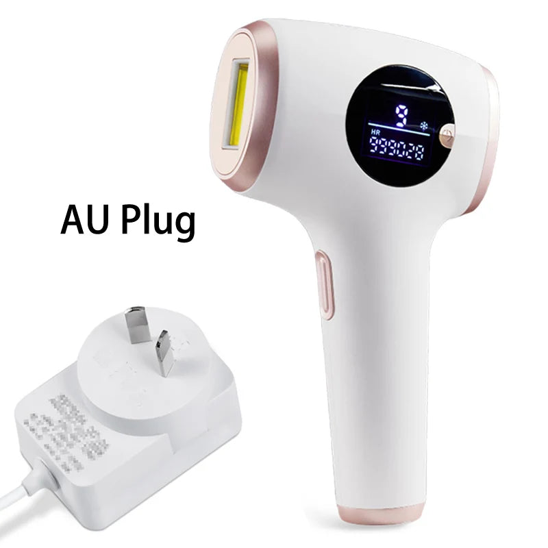 Épilateur IPL TZWM K-802, 999 999 flashs, 9 niveaux, refroidissement glace, 48 W, visage/corps