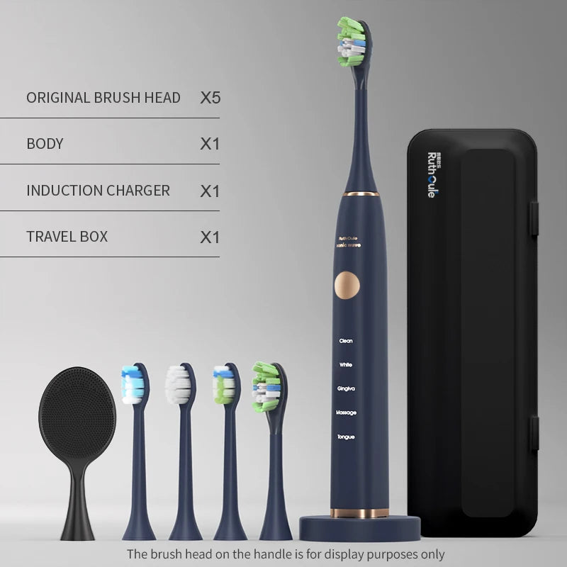 Brosse à Dents Sonique V8 Intelligente | 48K VPM, 5 Modes, Étanche, Blanchiment et Longue Autonomie