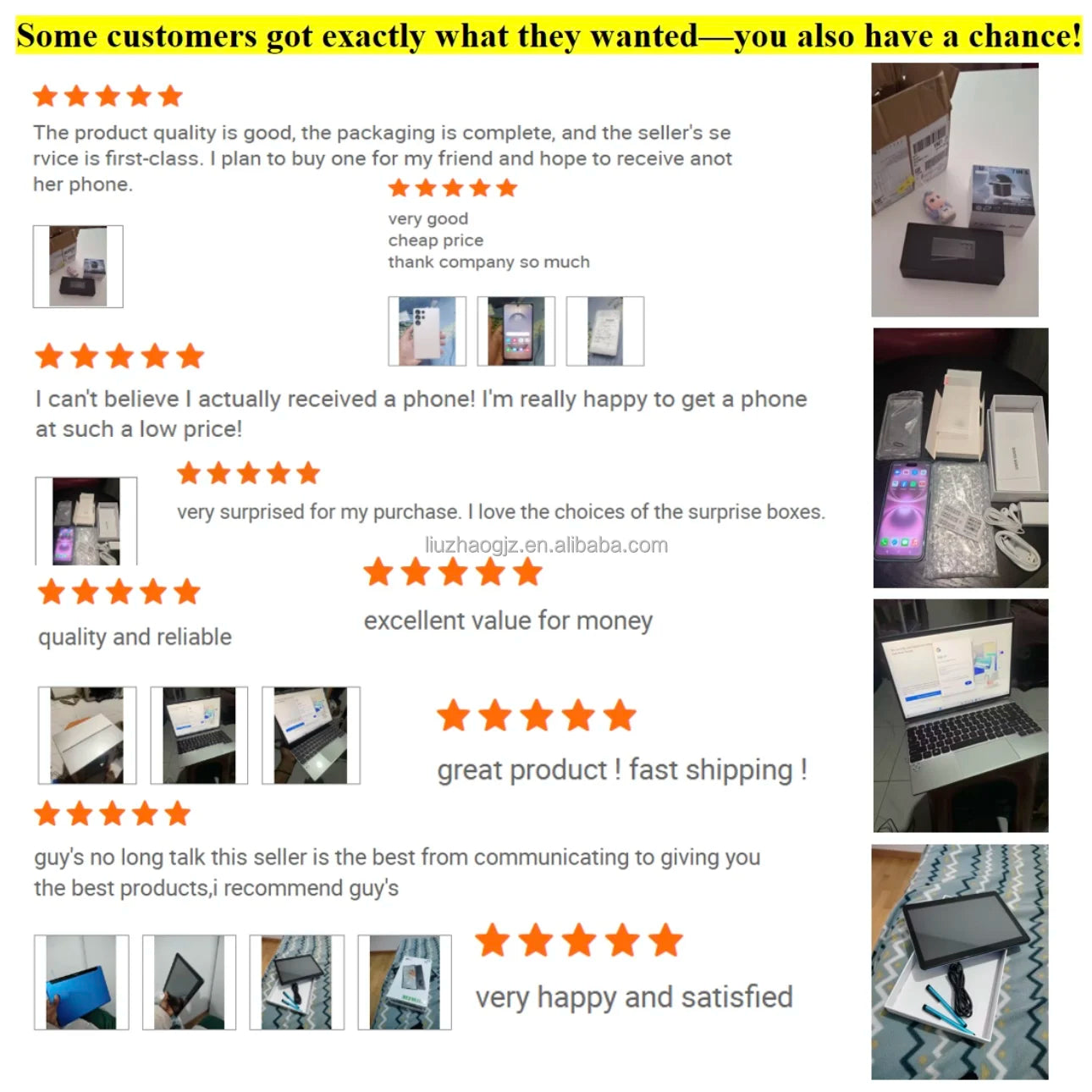 Coffret Mystère 100% Surprise – Smartphone, Tablette, Ordinateur portable, Montre, Écouteurs, TV
