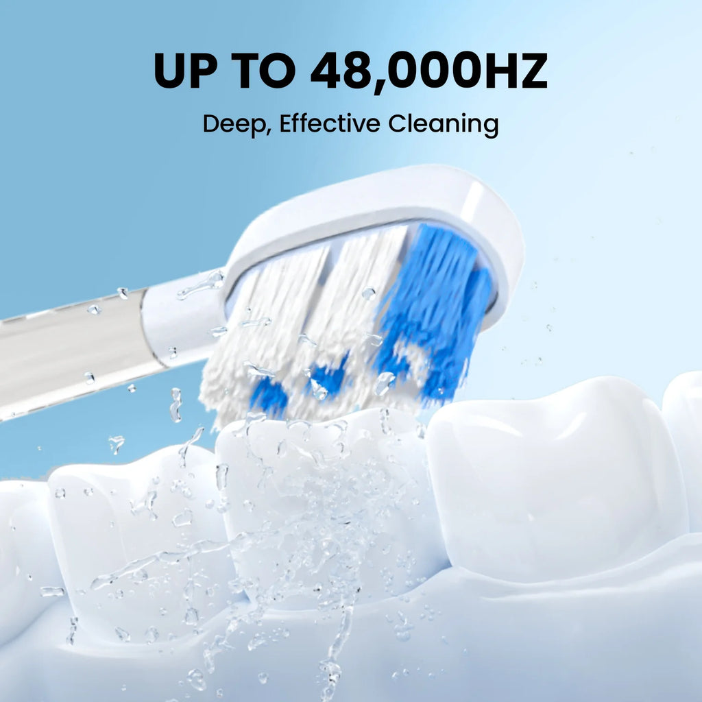 Brosse à dents électrique vibrante à balayage par vagues, nouveauté 2026, avec étui de suspension murale, pour la vente en gros et OEM.