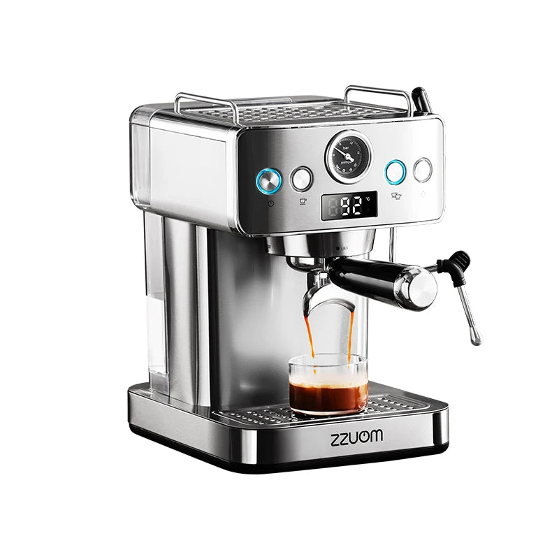 Machine à café italien 1150W avec mousseur à lait et pompe 20 barres pour cappuccino et café glacé