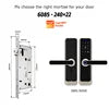 Serrure de porte numérique intelligente Tediton OEM Smart Home Tuya TTlock avec sonnette et application de contrôle Wi-Fi