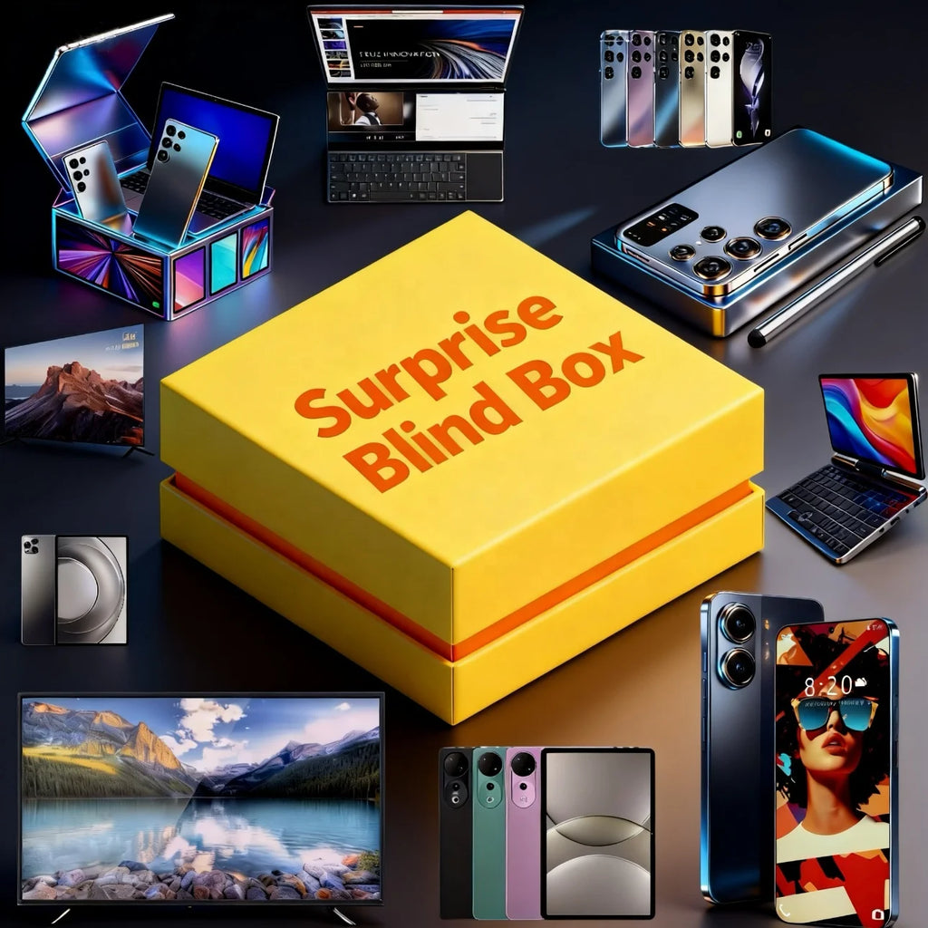 Box Mystère High-Tech 2025 – Smartphone, Tablette, Ordinateur portable, TV – Cadeau de Noël garanti