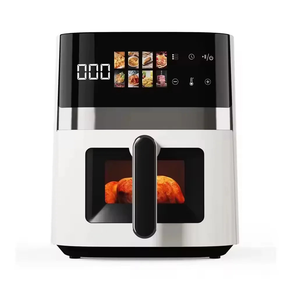 Air Fryer Grande Capacité Intelligent | Design Transparent, Multifonction et Cuisson Sans Huile