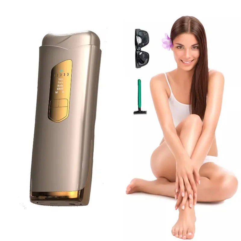 Épilateur IPL Femme 999 999 Flashs | Appareil d'Épilation Permanente Indolore pour Visage et Corps à Domicile