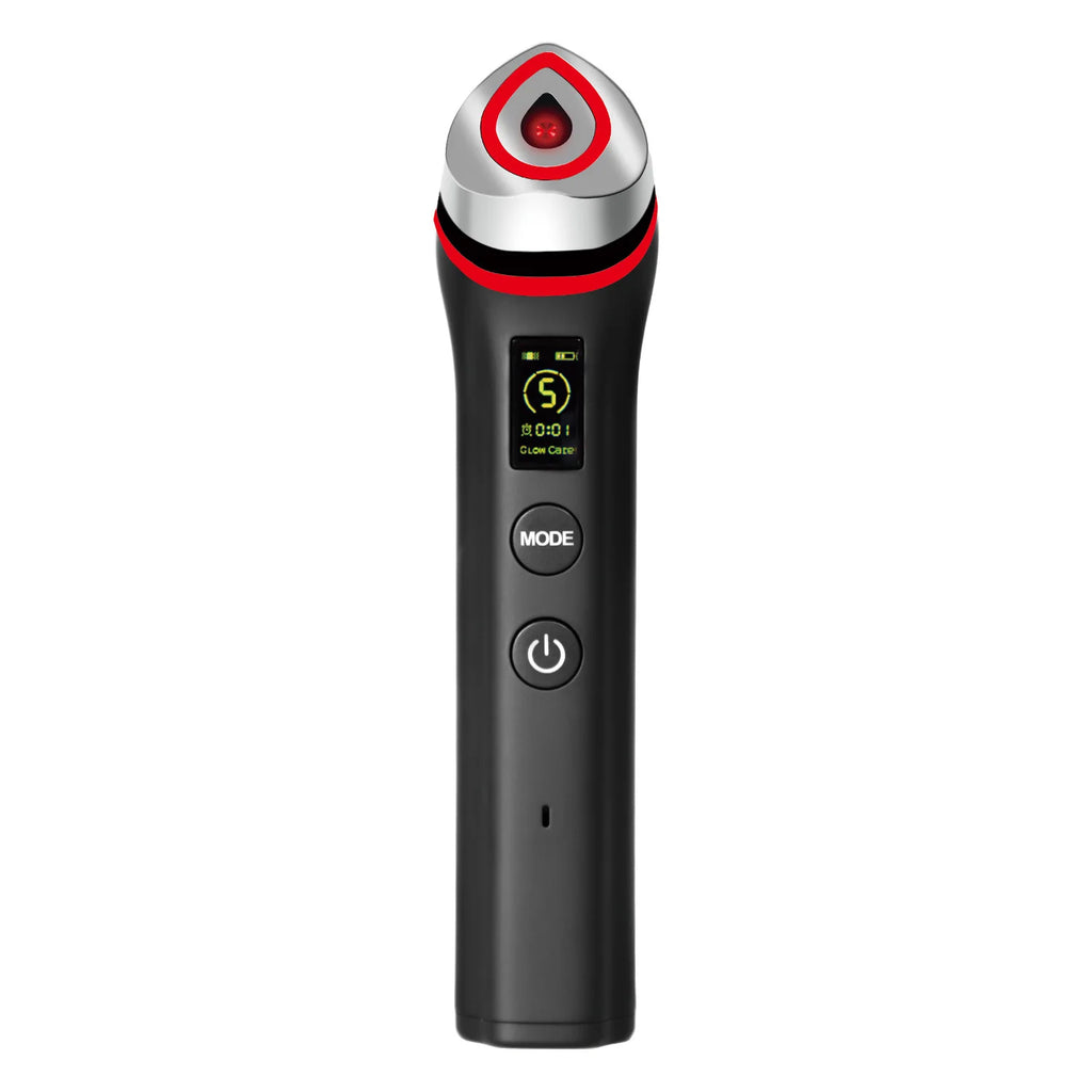 Masseur Facial Microcourant Portable 6-en-1 | Appareil Beauté Anti-Âge, Raffermissant et Éclat du Teint