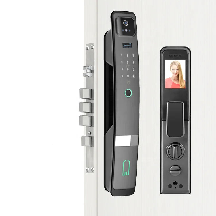 Serrure de porte automatique Easloc Cerradura WiFi Tuya avec empreinte numérique, caméra 3D et sonnette