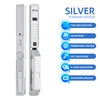 Sonnette vidéo TUYA argentée et blanche, verrouillage mains libres, cadre étroit, compatible avec les téléphones portables, serrure de porte à code en aluminium Tuya, serrure de porte intelligente automatique