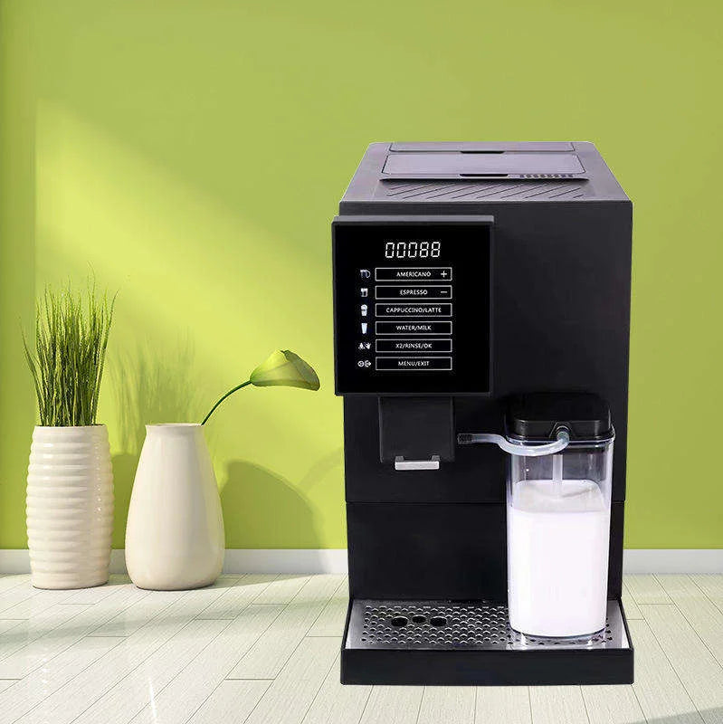 Moulin à café électrique automatique intelligent et rapide 8 tasses, 19 bars, écran tactile, usage domestique et commercial, modèle 2026, best-seller