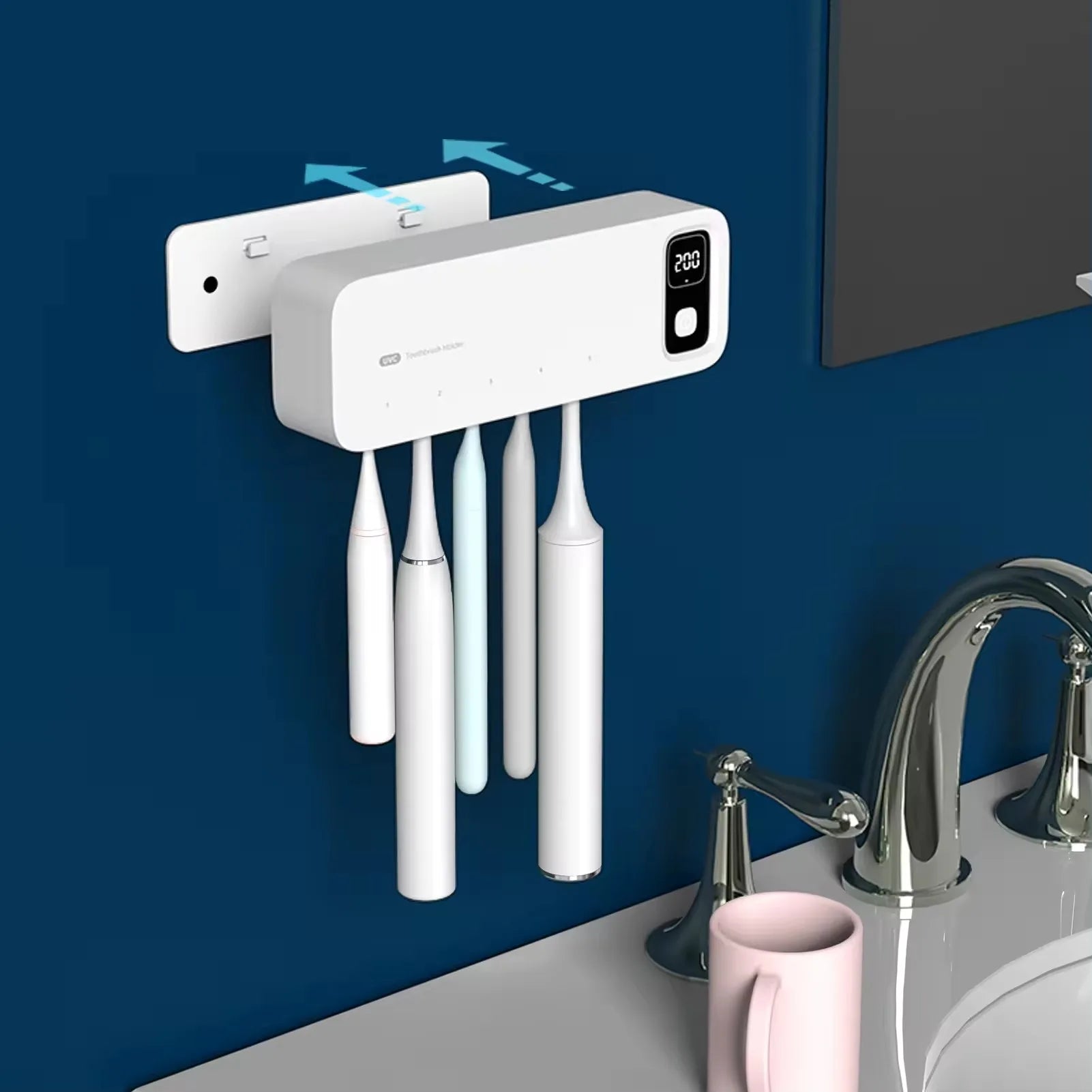 Stérilisateur UV brosse à dents SPARKLER ARMOR BTS-35th, 99,99%, 3 min, USB Type-C, 2200 mAh