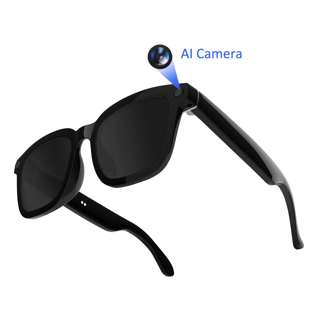 Lunettes Audio IA – Caméra, Traducteur, Affichage Vidéo & Bluetooth | Apple-Samsung