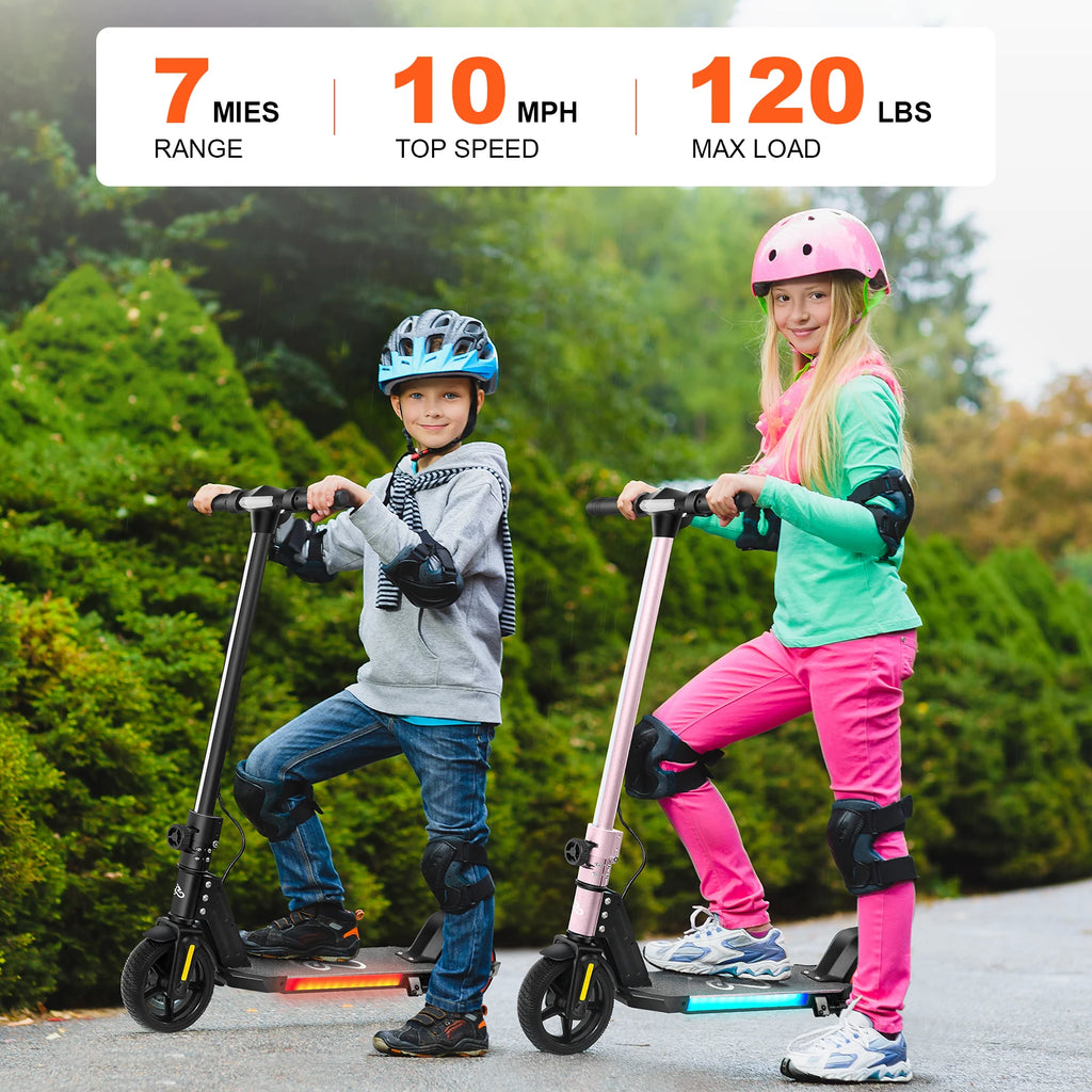 Trottinette électrique enfant Emoko A34, 130 W, batterie 21,6 V, autonomie 10 km, pour 6-12 ans