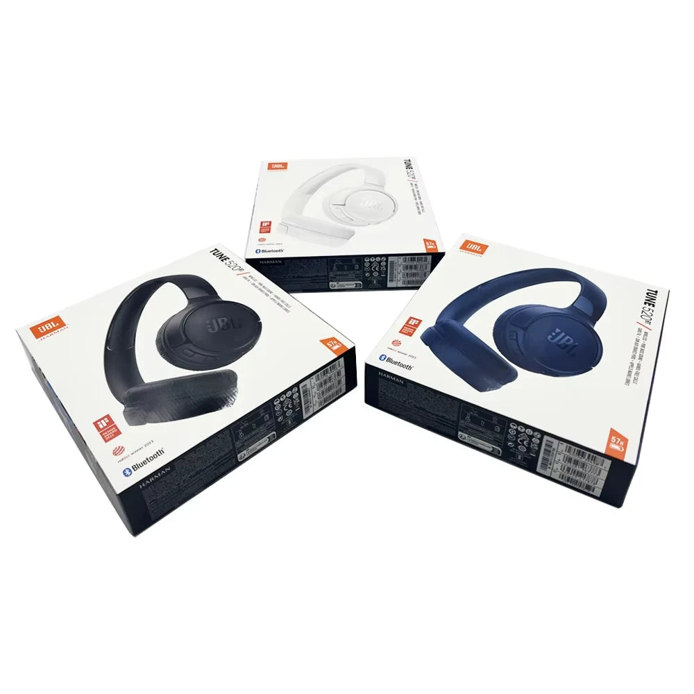 Casque Bluetooth JBL Tune 520BT – Pliable, Basses Profondes, BT5.3 & +20h Autonomie