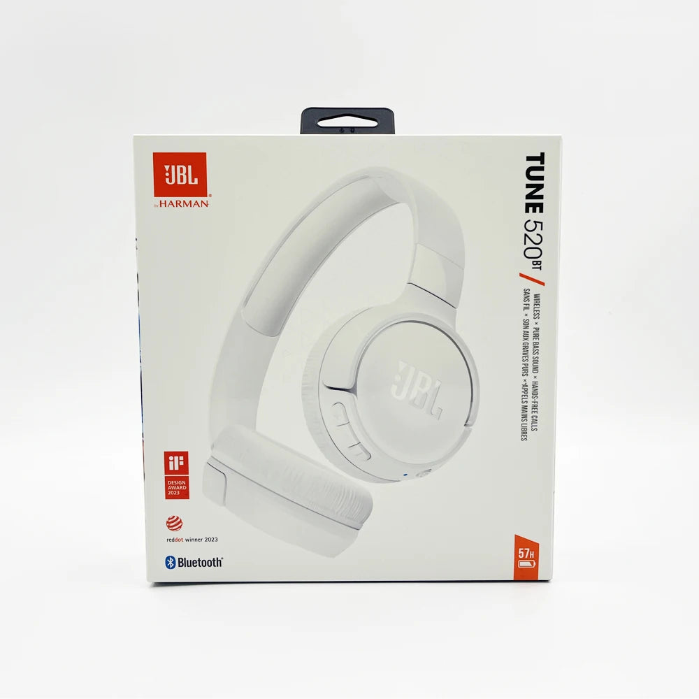 Casque Bluetooth JBL Tune 520BT – Pliable, Basses Profondes, BT5.3 & +20h Autonomie