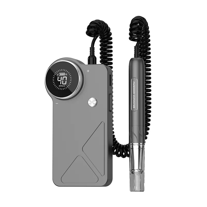 Perceuse à ongles professionnelle JIEDAN JD-B6-73, 40 000 tr/min, 4 500 mAh, moteur sans balais, 65W