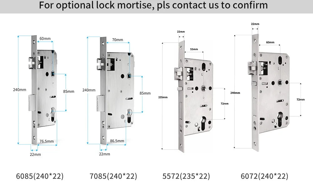 Serrure de porte automatique en bois noir 6085 avec caméra de reconnaissance faciale 3D, interphone vidéo 9 langues et connexion Wi-Fi Tuya 6068.