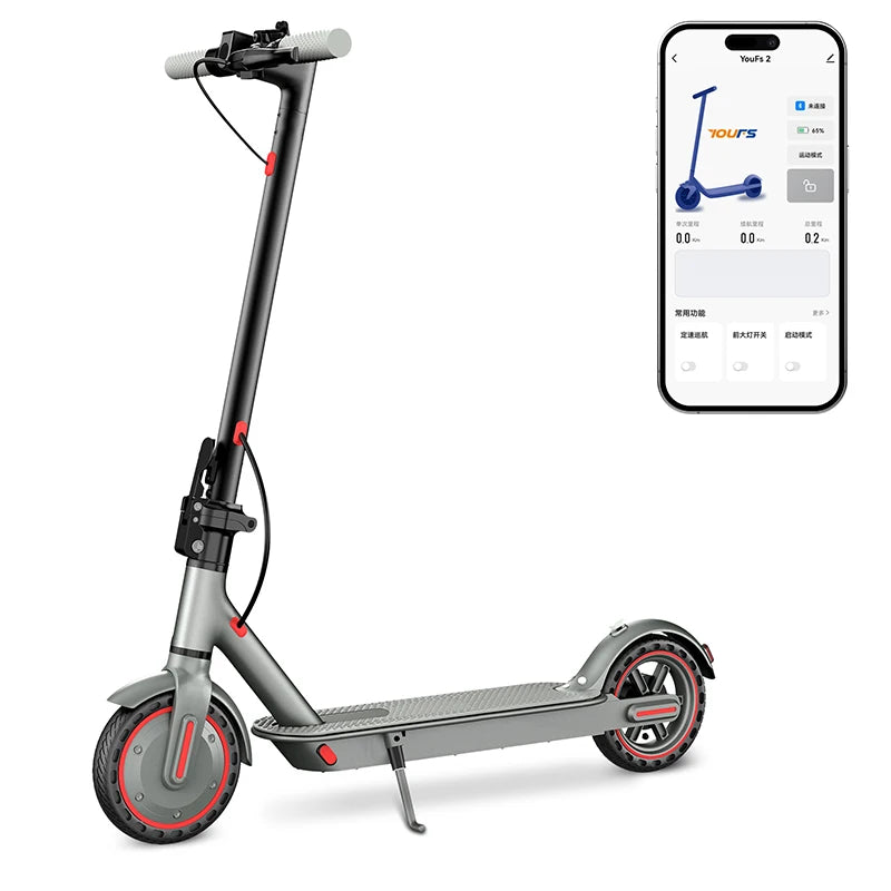 Trottinette électrique adulte pliable, vitesse maximale 25 km/h, autonomie de 34 km, batterie lithium 36 V 10,5 Ah