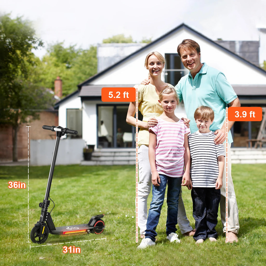 Trottinette électrique enfant Emoko A34, 130 W, batterie 21,6 V, autonomie 10 km, pour 6-12 ans