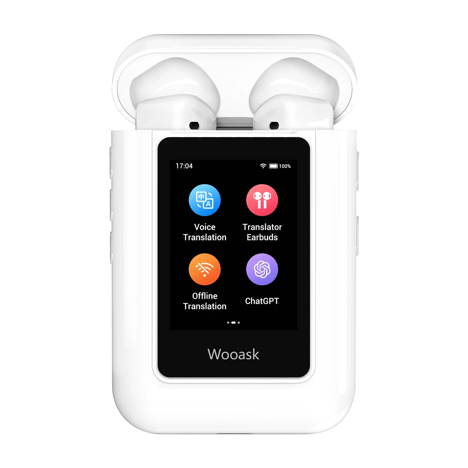 Écouteurs Traducteurs Wooask A8 – IA, 144 Langues, ChatGPT, Bluetooth 5.3 & 25h
