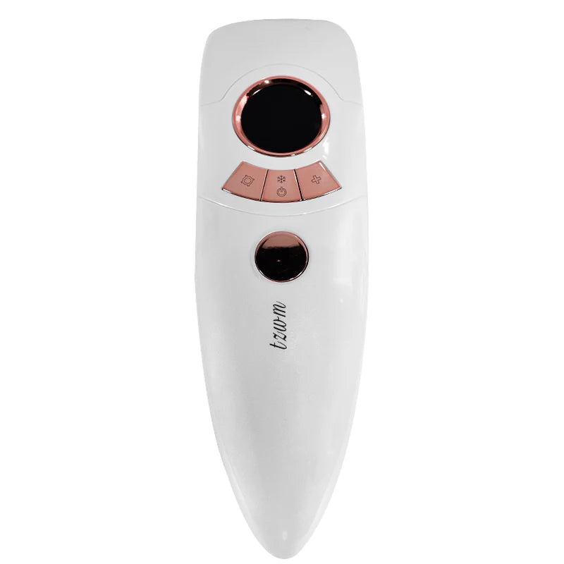 Appareil portable d'épilation laser IPL à domicile, pour une épilation définitive des jambes. Épilateur laser.