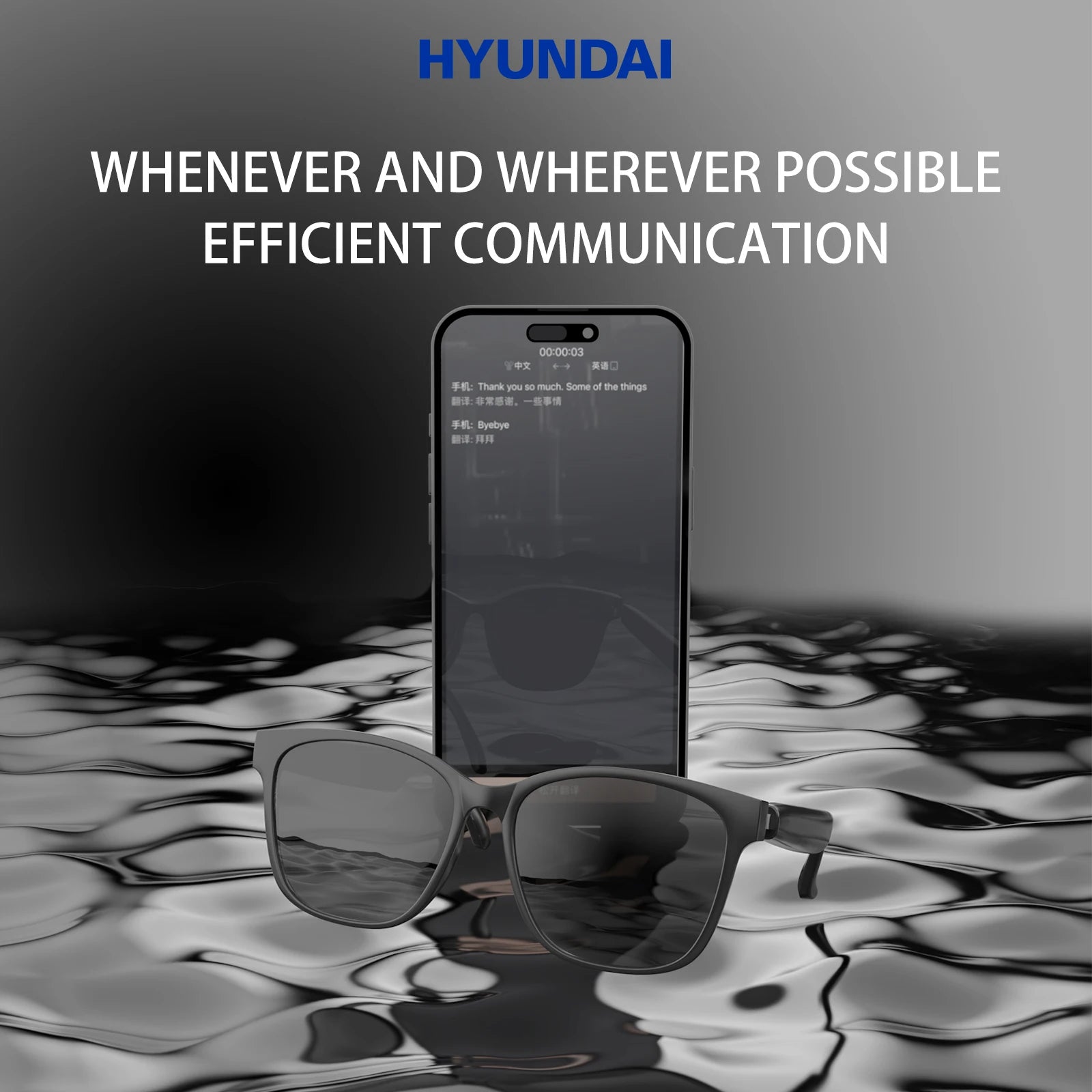 Lunettes Traducteur IA – Interprétation Simultanée, Bluetooth 5.4, Audio & Communication