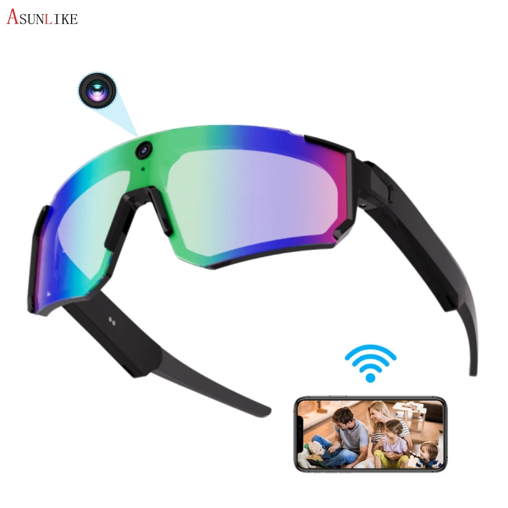 Lunettes Audio V06 – Caméra 2K, Assistant IA, Bluetooth, 4Go & IP65 | Sport