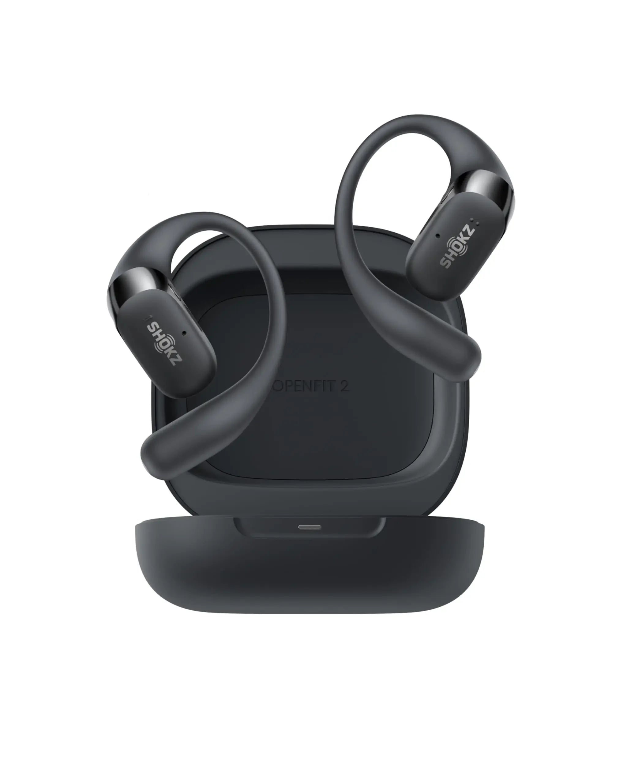 Écouteurs Open-Ear SHOKZ OpenFit 2 – Bluetooth, LED, Micro & Crochet Confortable